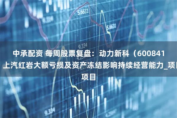 中承配资 每周股票复盘：动力新科（600841）上汽红岩大额亏损及资产冻结影响持续经营能力_项目